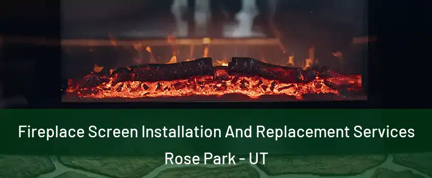 Fireplace Screen Installation And Replacement Services Rose Park - UT
