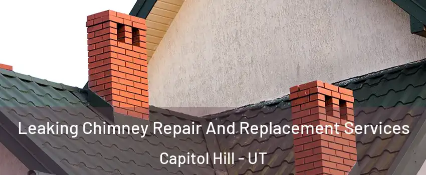 Leaking Chimney Repair And Replacement Services Capitol Hill - UT